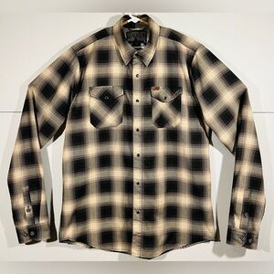 Dixxon Flannel "The Chippy" Men's LT “Large Tall” Plaid Flannel Pearl Snap L/S